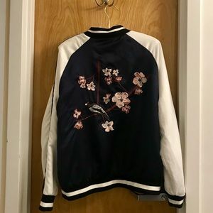 Thread and Supply Floral Bomber Jacket